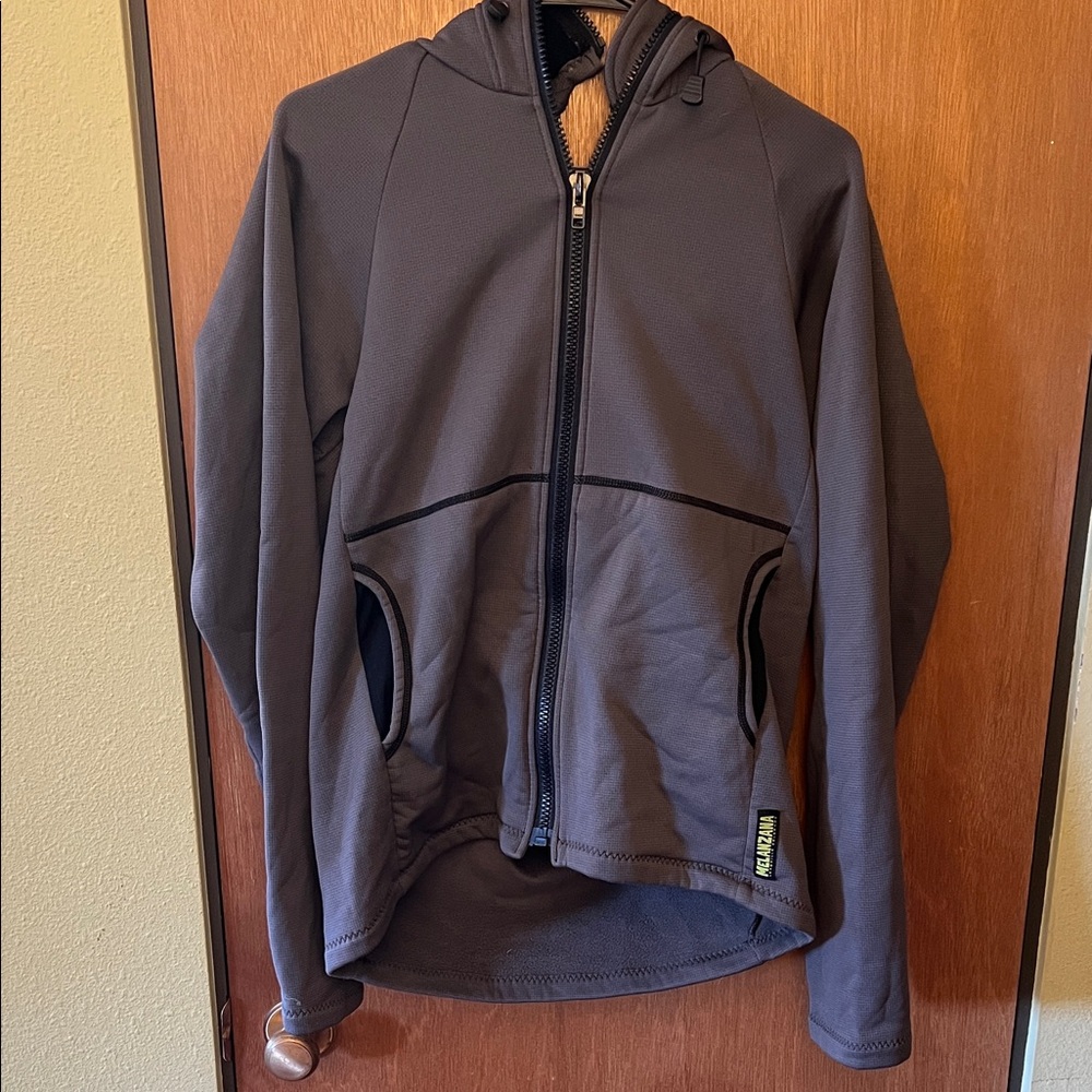 Melanzana Charcoal Gray Full-Zip Fleece Hoodie
